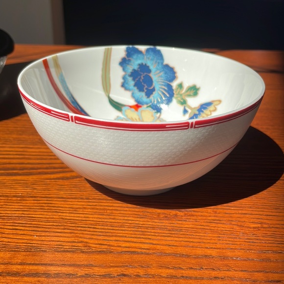 Lauren Ralph Lauren Red Pagoda 6” Coupe Cereal Bowl RARE Chinoiserie - Picture 12 of 12